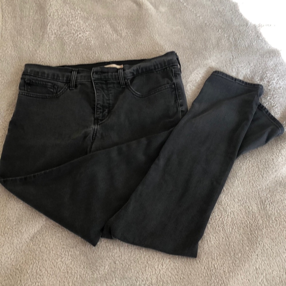 Levi Strauss 311 Shaping skinny black jeans